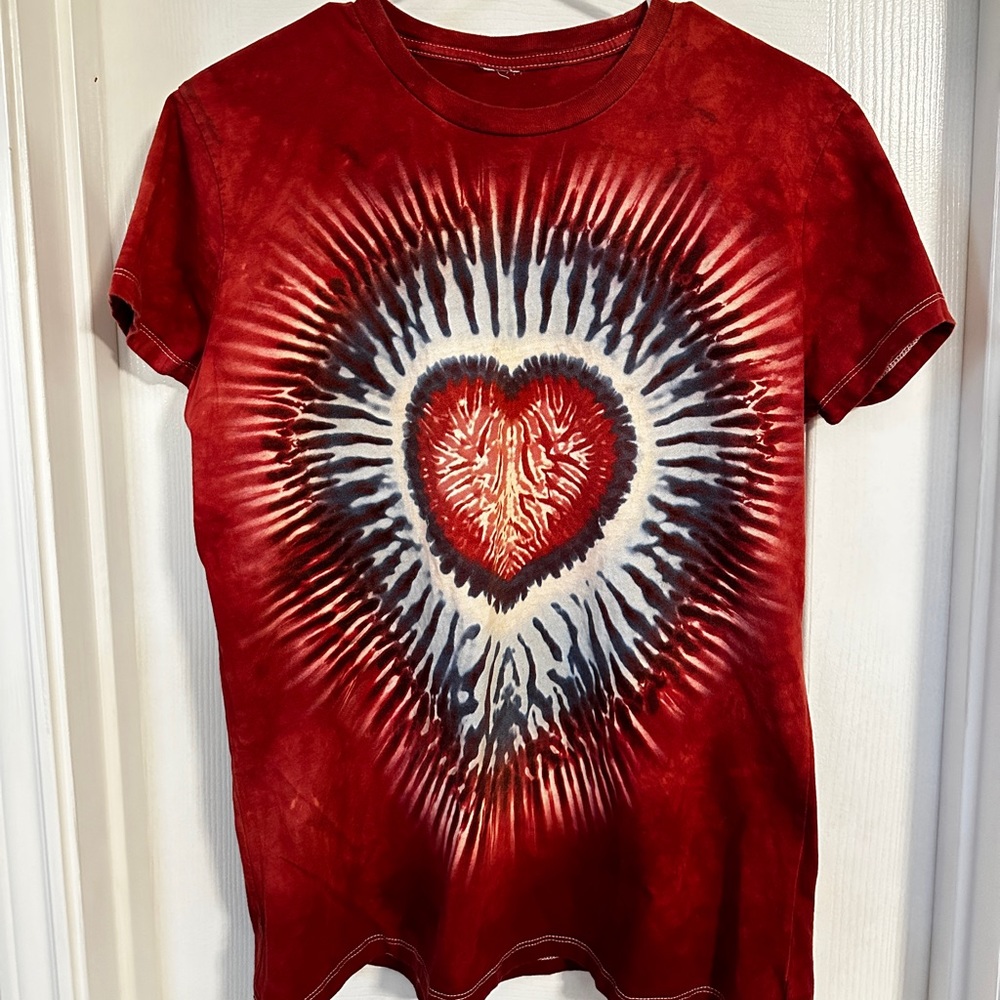 Tie-Dye T-Shirt Mother Earth Heart Tee